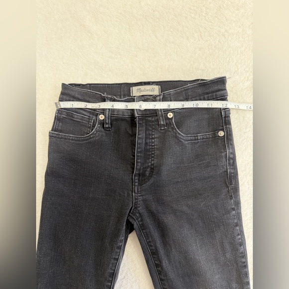 Madewell 9” Black High-Rise Skinny Jeans, Size 24 👖🖤 - Picture 15 of 16